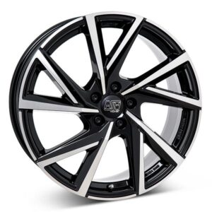 MSW 80 G.BLK/POL | 5X17 5-100 E40 C54,06 FLAT 5x17 5/100 ET40 CB54.1 - Image 1